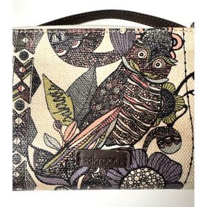Sakroots Crossbody Owl Handbag Purse Pockets Wallet Boho Hippie Nature Peace